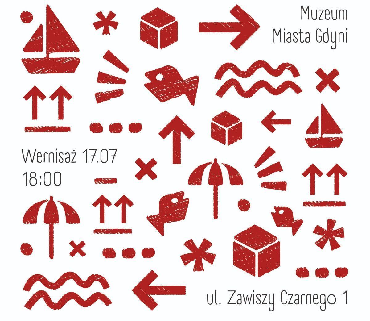 Grafika akcji "Opakuj Muzeum" w Muzeum Miasta Gdyni