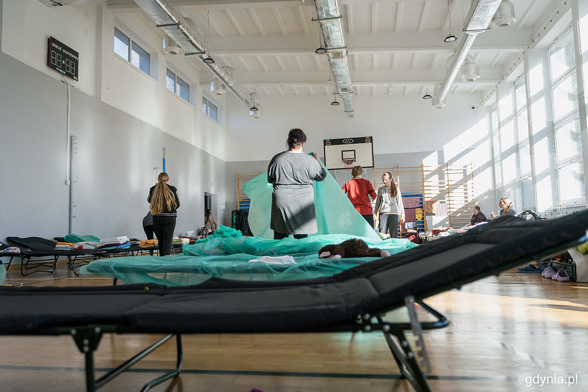 Jedno z miejsc zbiorowego zakwaterowania uchodźc&oacute;w. Fot. Kamil Złoch