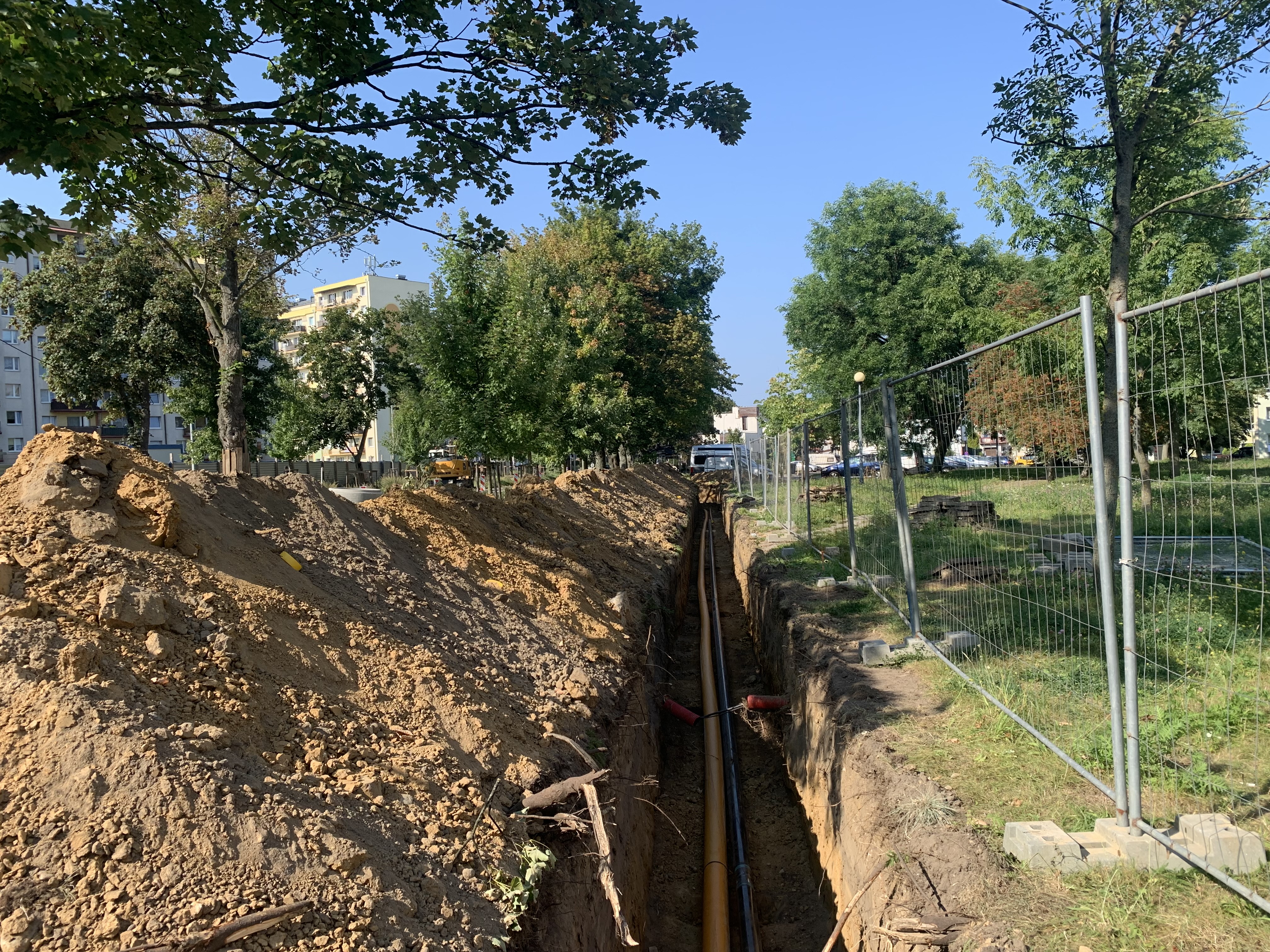 prace na terenie ulicy Zielonej // fot. D.Matejczyk