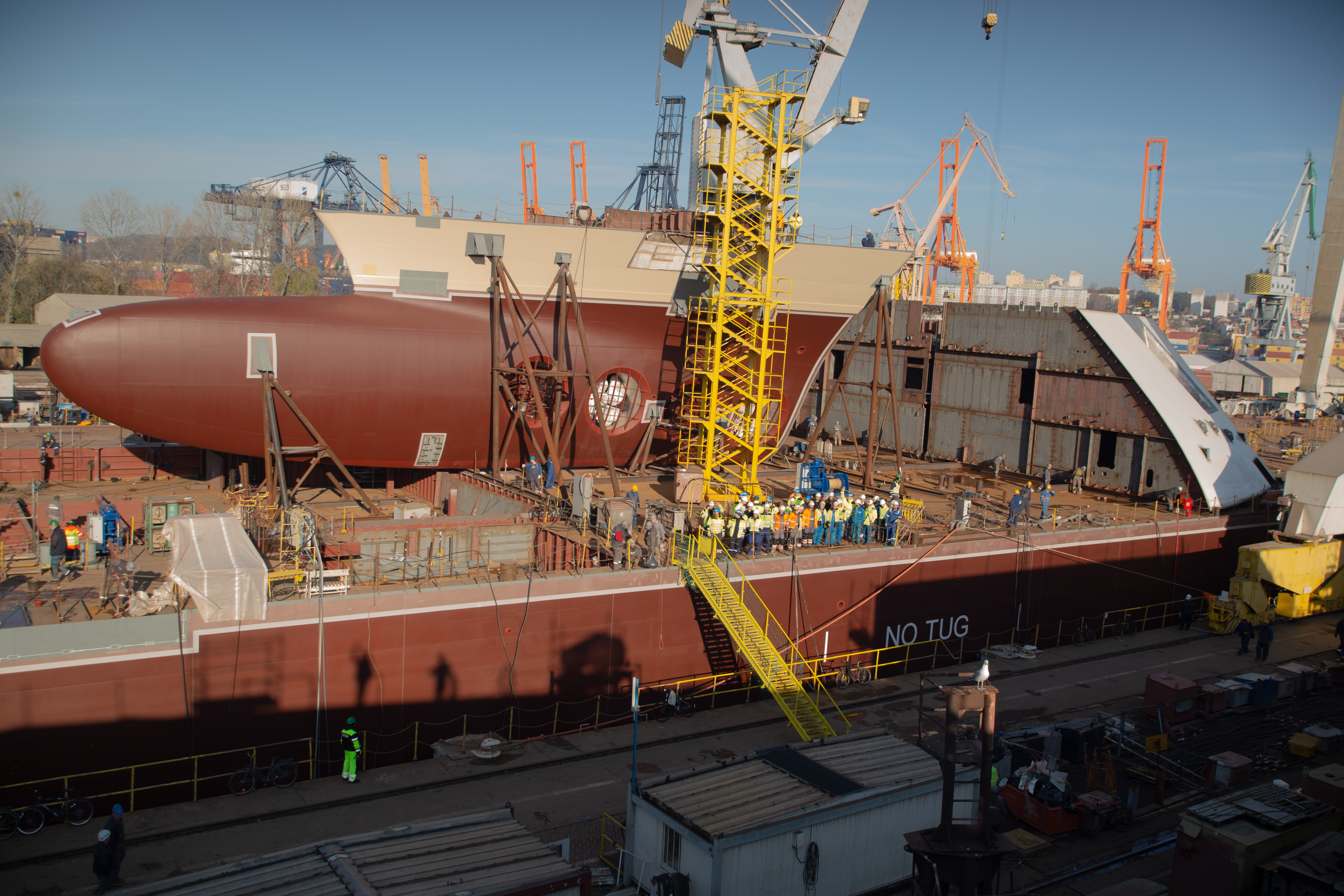 W stoczni CRIST, mat. prasowe