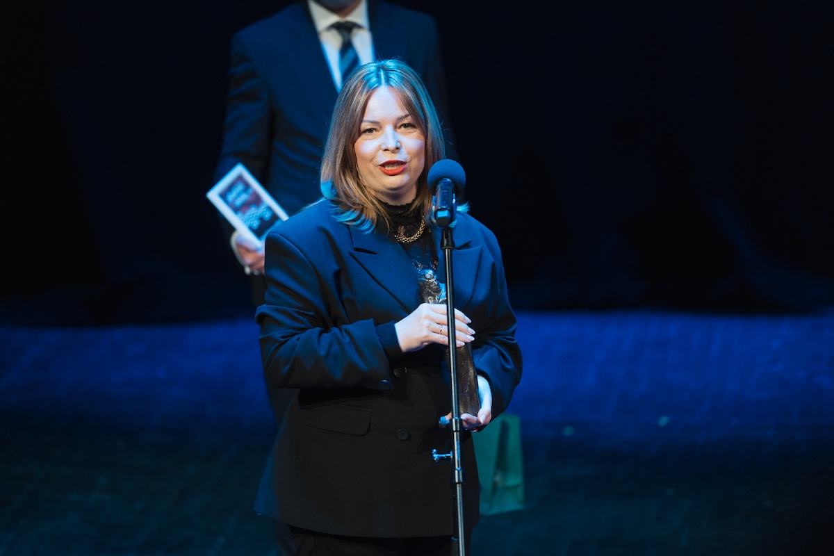 Wiceprezydentka Gdyni Oktawia Gorzeńska, odebrała nagrodę w imieniu Open'er