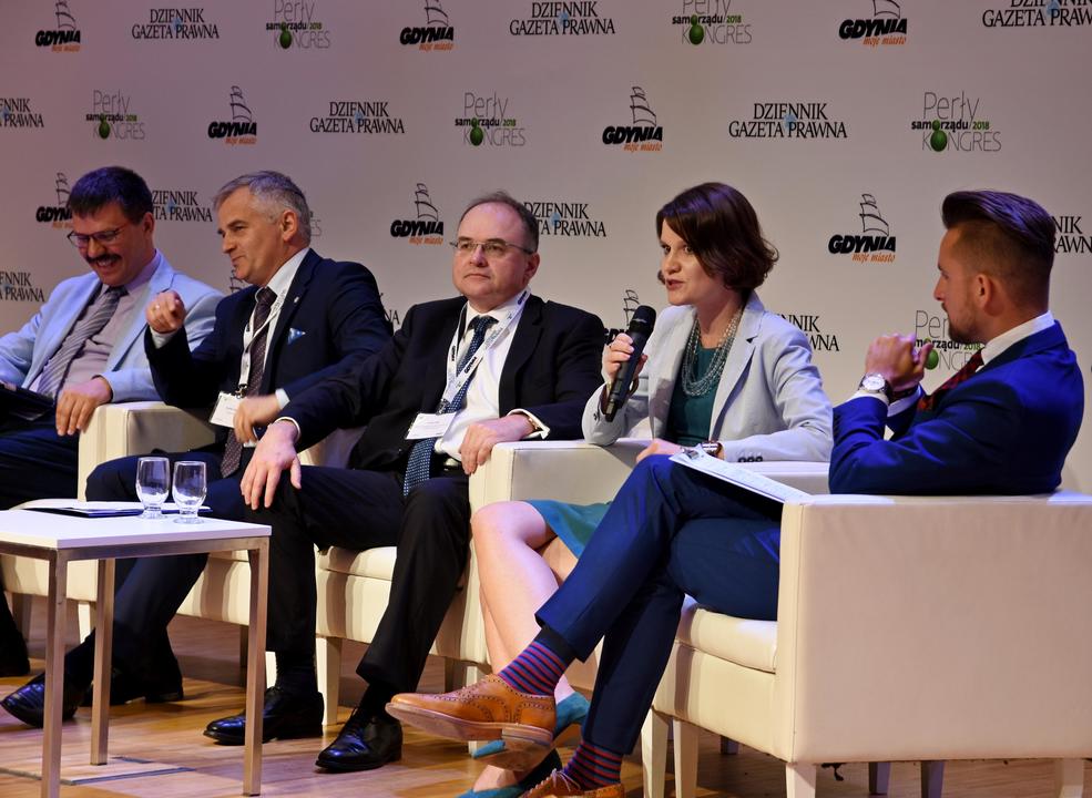 W panelu dotyczącym finansowania samorząd&oacute;w uczestniczyła wiceprezydent Gdyni, Katarzyna Gruszecka-Spychała, fot. Kamil Złoch
