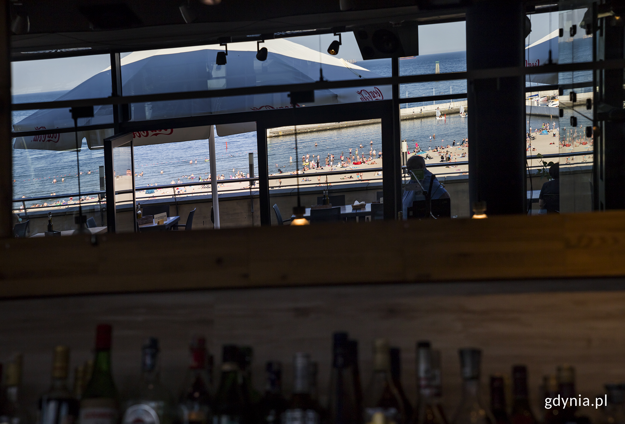 Foto-spacer Legendy Morskiej Gdyni. Fot. Przemysław Kozłowski