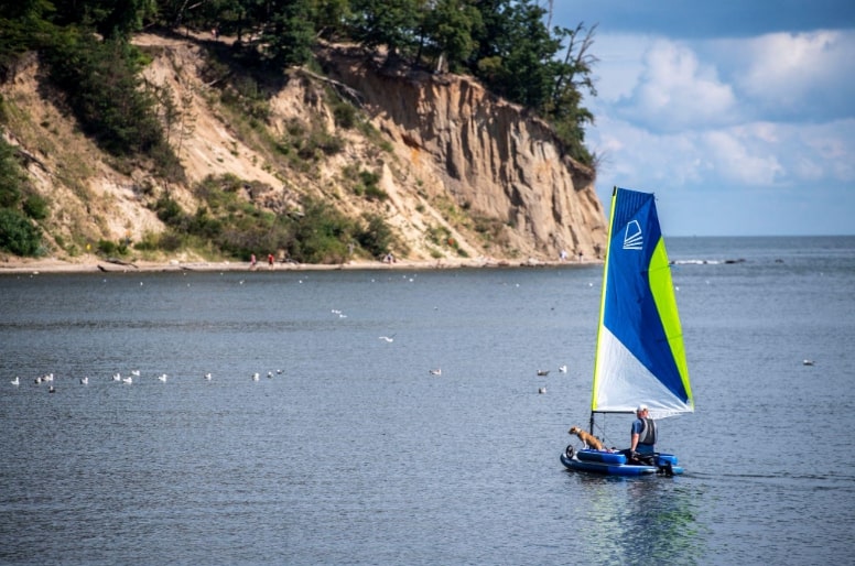 Pływanie na desce SUP, fot. Orłowo przy Plaży