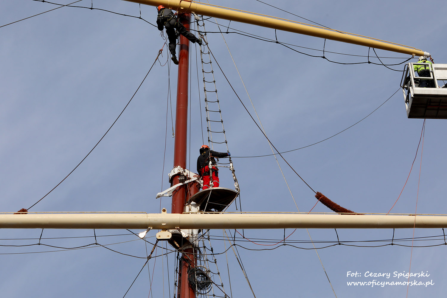 Remont "Daru Młodzieży". Fot. Cezary Spigarski / oficynamorska.pl