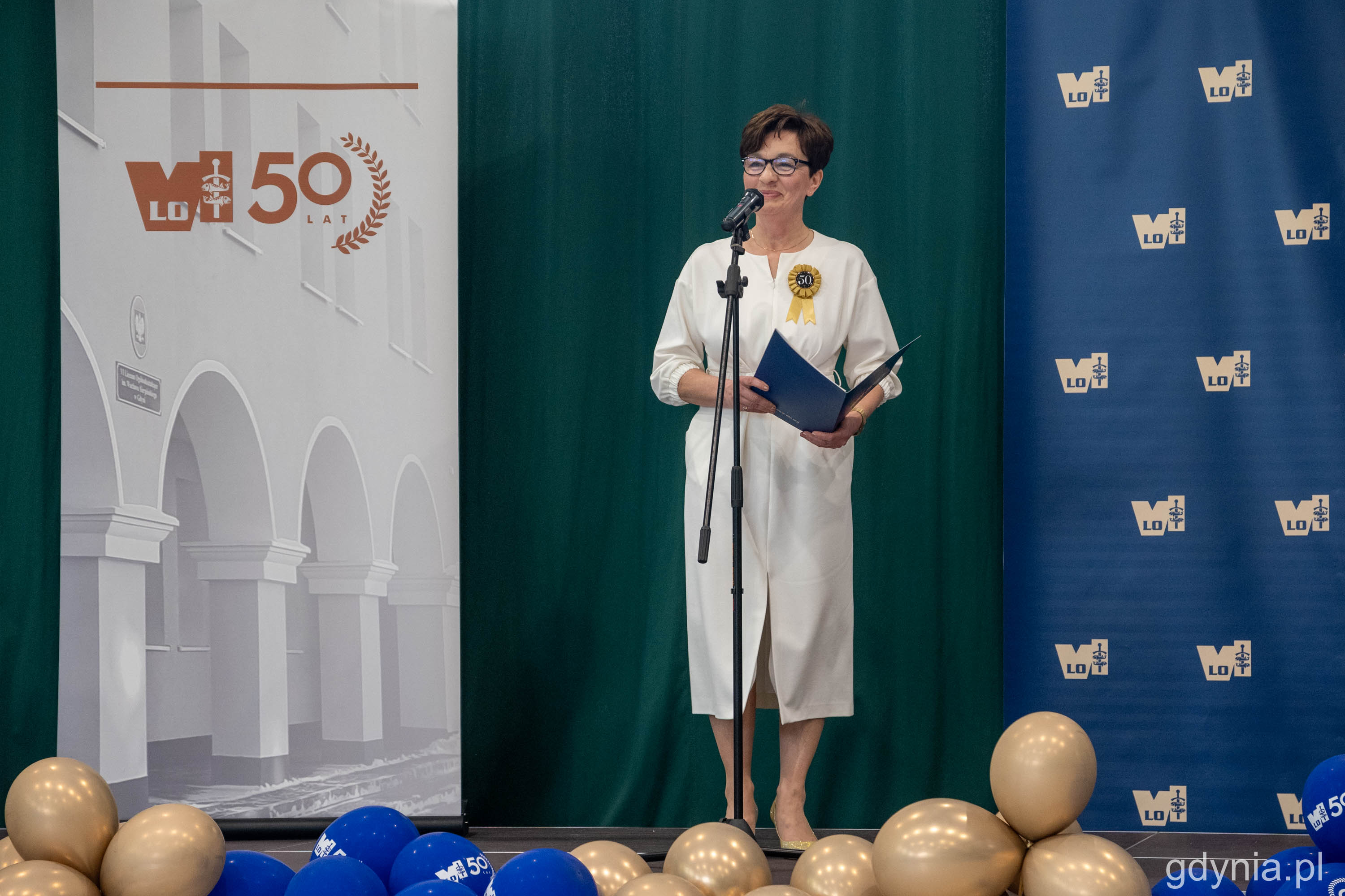 Ewa Śliwińska - obecna dyrektor VI LO w Gdyni // fot. Paweł Kukla