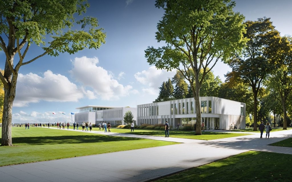 Wizualizacja nowego centrum żeglarskiego (materiały Gdyńskiego Centrum Sportu)
