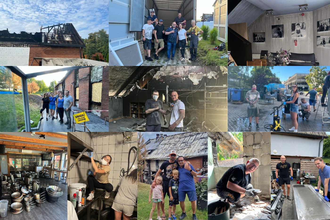 Zdjęcia ze wsp&oacute;lnego sprzątania (fot. archiwum prywatne Casa Cubeddu)