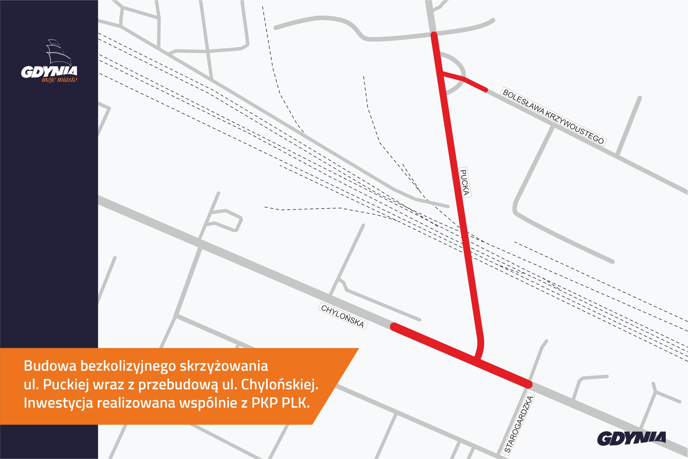  Mapa obszaru realizacji planowanej inwestycji// mat. WI UM Gdyni