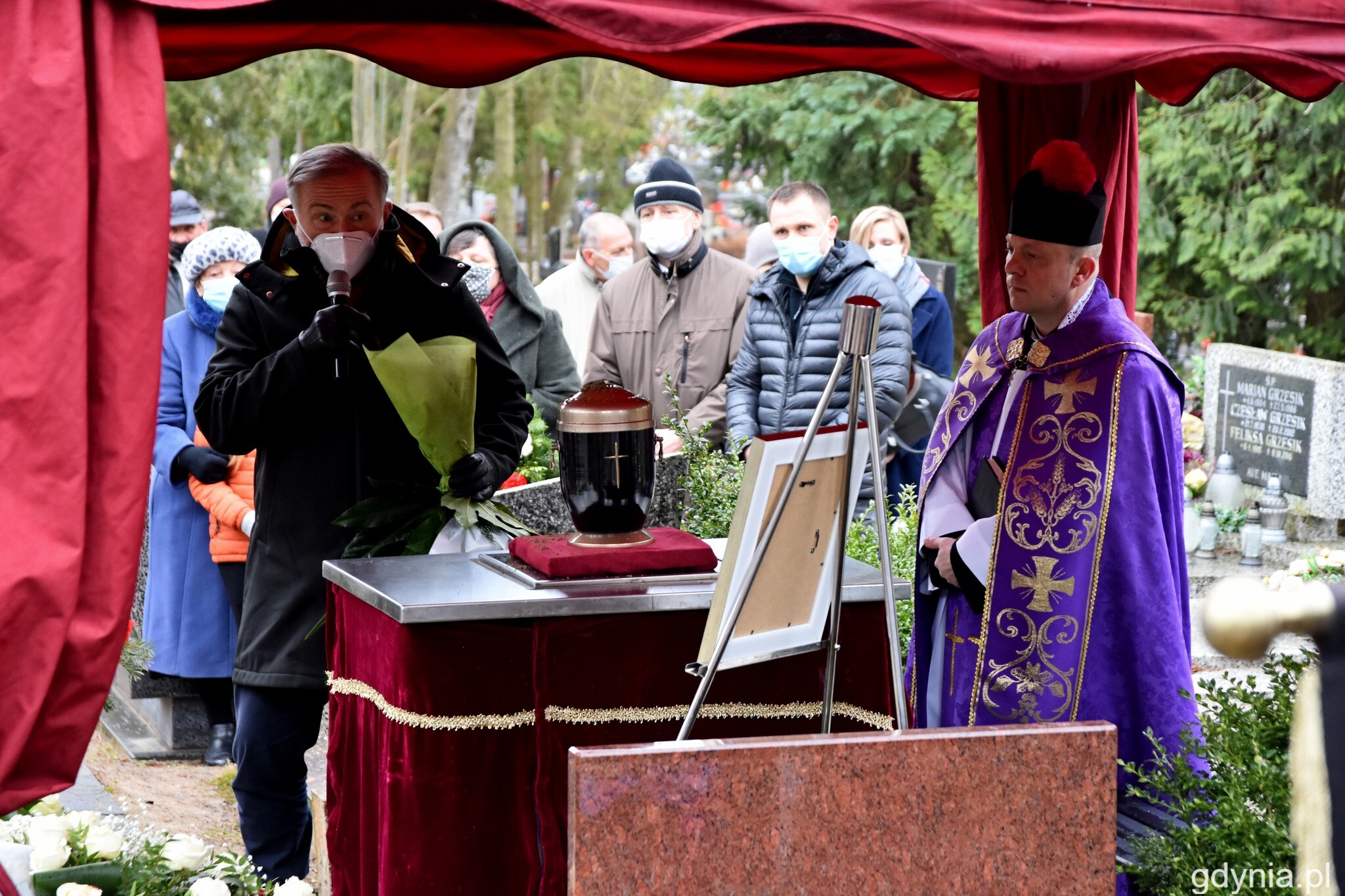 Podczas uroczystości głos zabrał prezydent Gdyni - Wojciech Szczurek // fot. Paweł Kukla