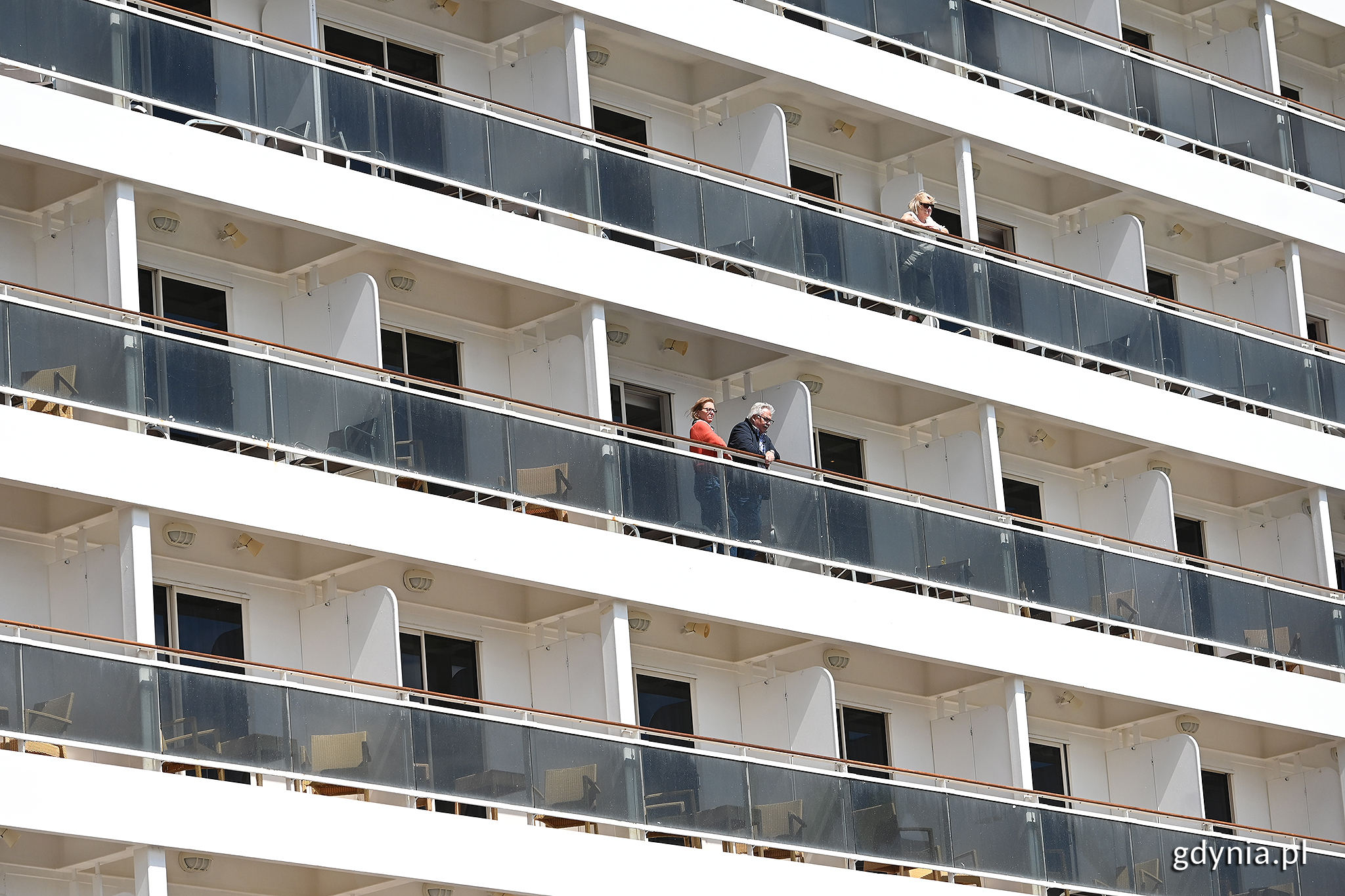 Pasażerowie MSC Poesia podczas zawinięcia do Gdyni, fot. Michał Puszczewicz