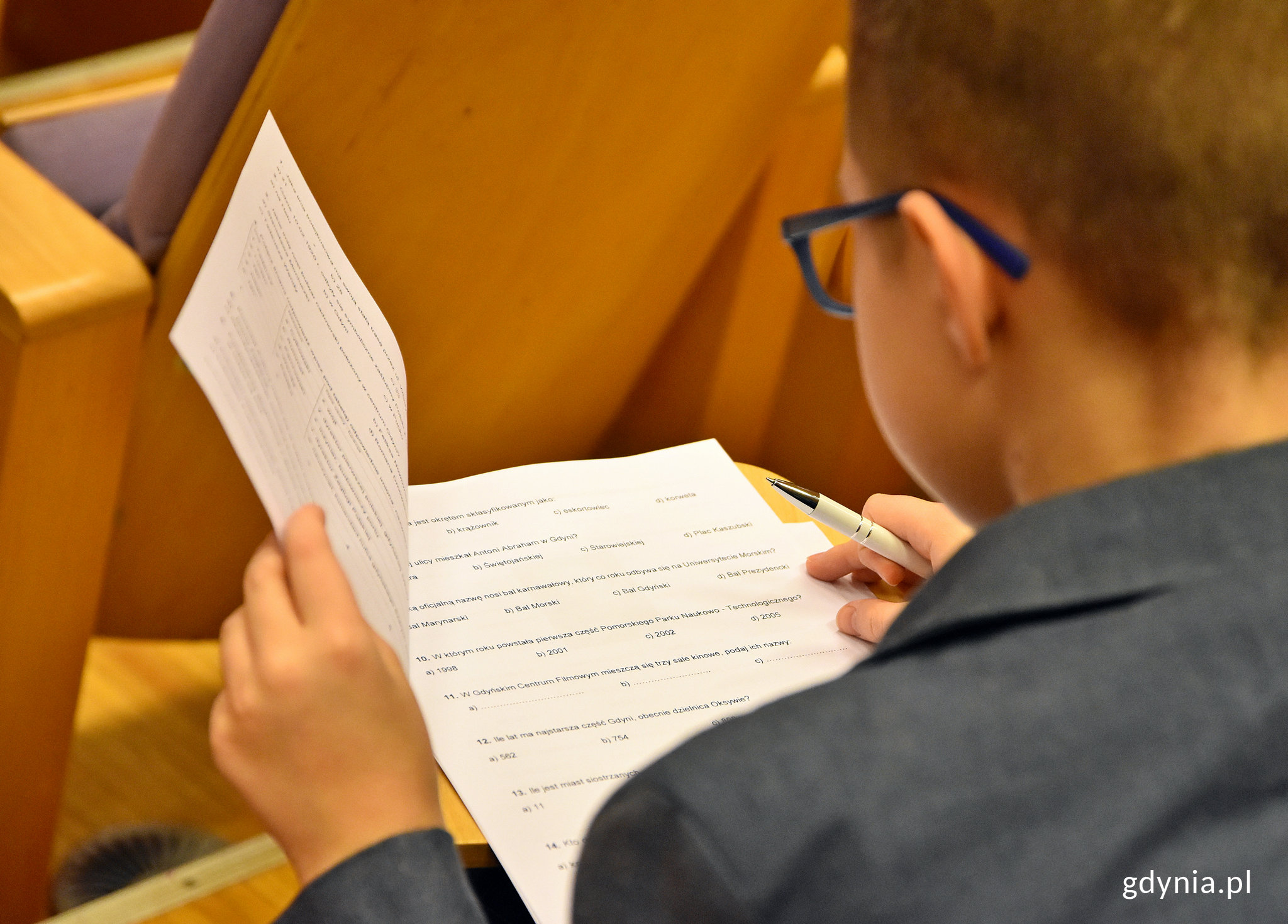 W p&oacute;łfinale konkursu rywalizowało około 140 uczni&oacute;w gdyńskich szk&oacute;ł, fot. Kamil Złoch