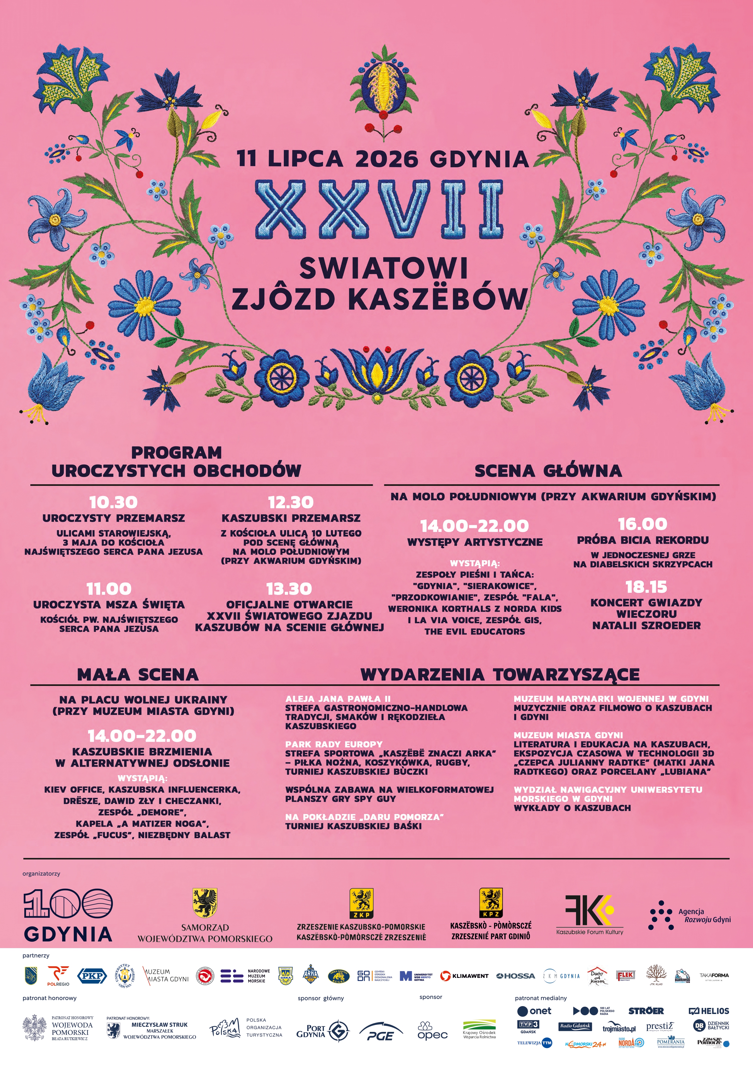 Plakat z programem wydarzenia