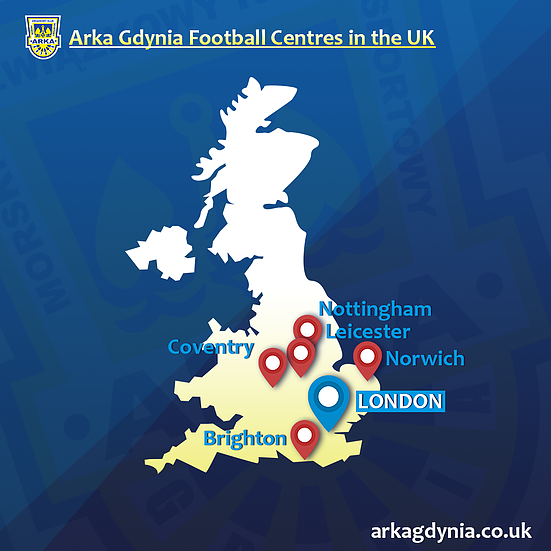 Mapa plan&oacute;w szk&oacute;łki Arki Gdynia UK, fot. www.arkagdynia.co.uk