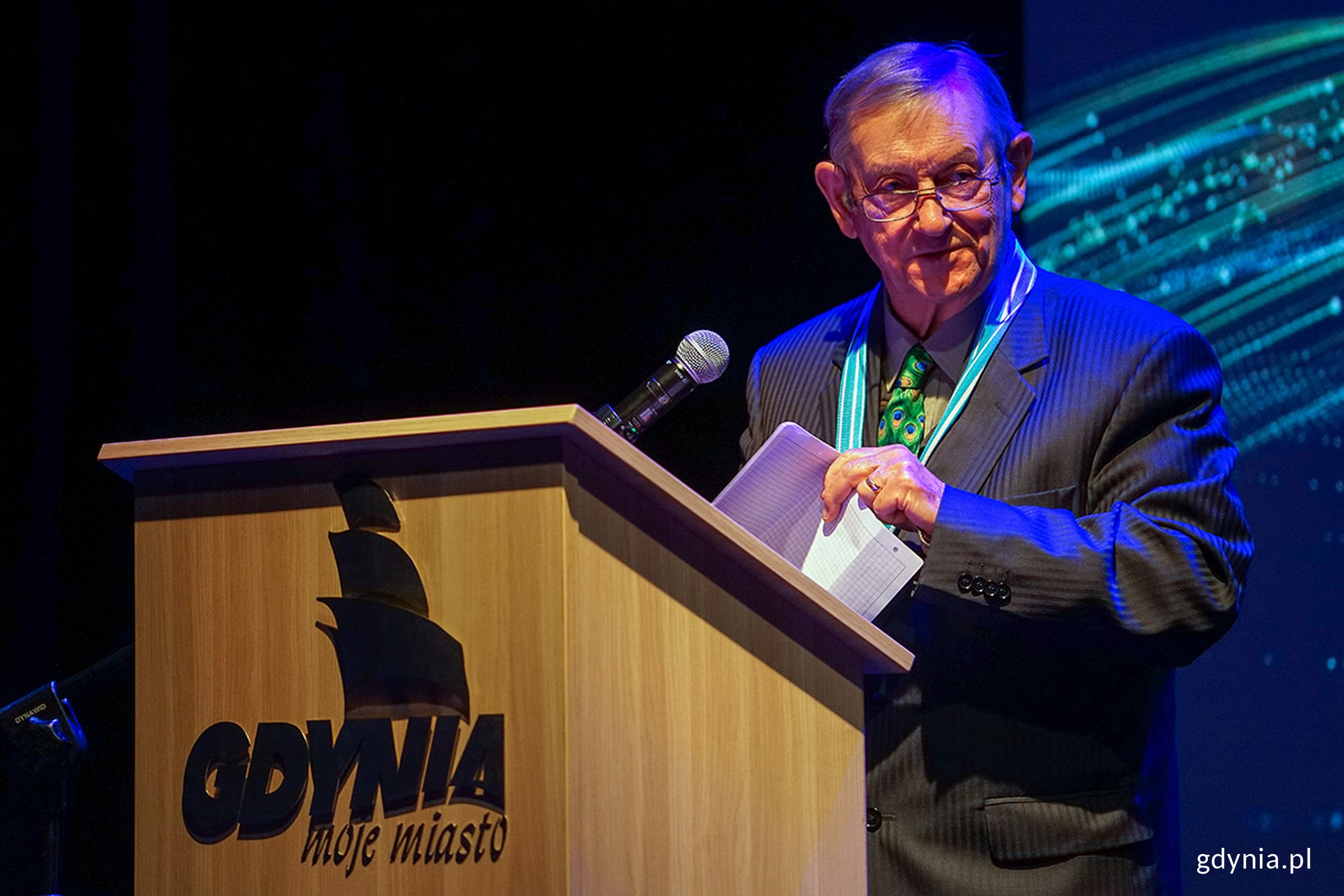 Prof. Norman Davies podczas uroczystości w Konsulacie Kultury (fot. Mirosław Pieślak)
