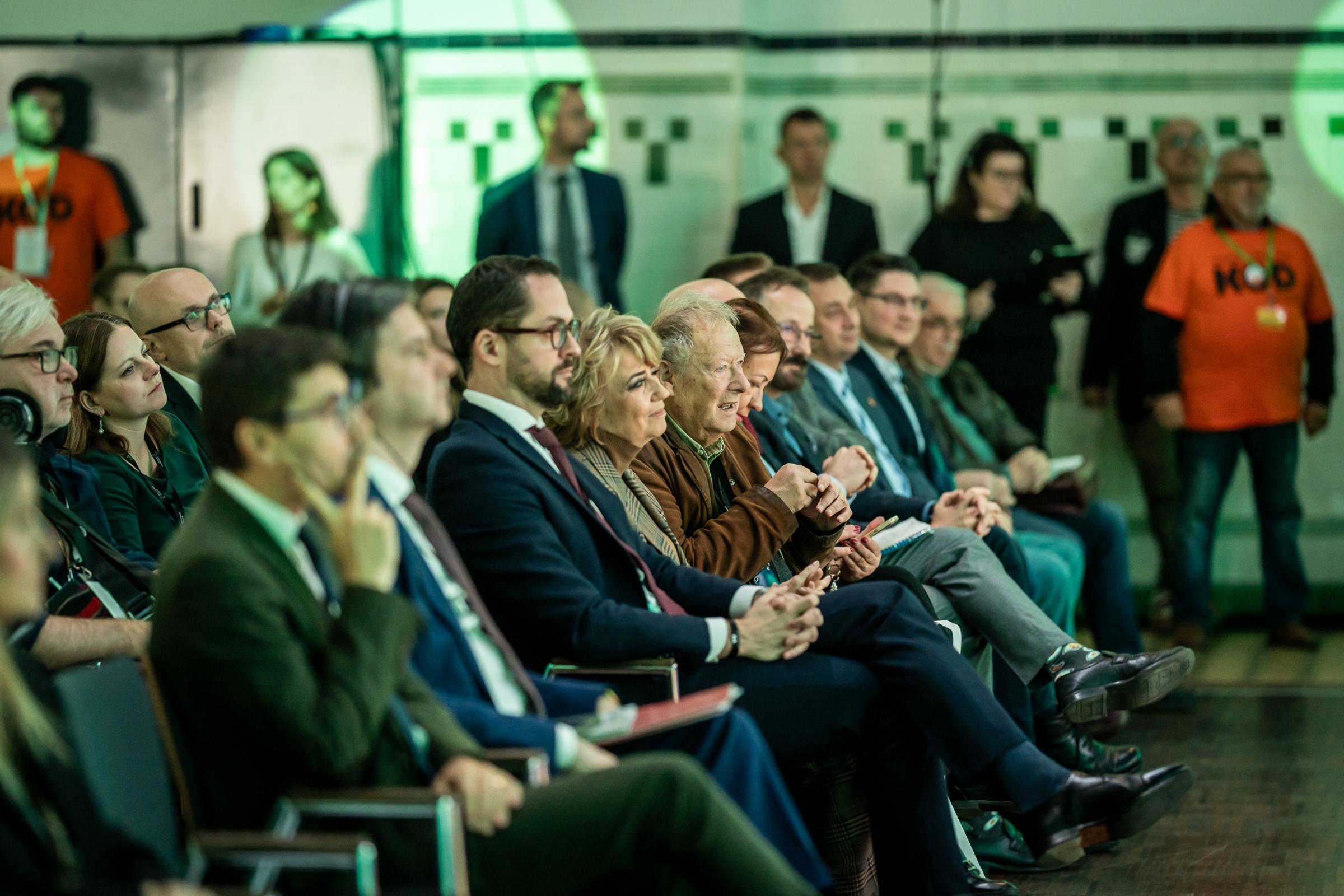 W forum Igrzysk Wolności uczestniczyli m.in. prezydent Łodzi Hanna Zdanowska, Adam Michnik czy prezydent Gdyni Aleksandra Kosiorek i wiceprezydent Bartłomiej Austen (fot. Mikołaj Zacharow)