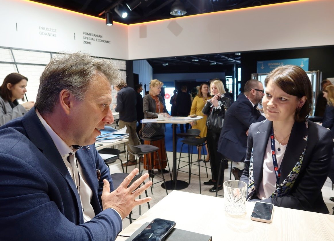 W Cannes trwają największe w Europie targi nieruchomości MIPIM 2023. Gdynię na targach reprezentuje Katarzyna Gruszecka - Spychała, Wiceprezydent Gdyni ds. Gospodarki. Fot. Justyna Patyk