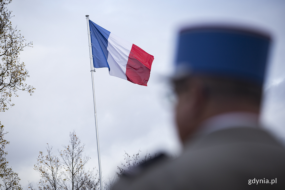 Uroczystość z okazji zakończenia I wojny światowej na Wojskowym Cmentarzu Francuskim w Gdańsku. Fot. Przemysław Kozłowski