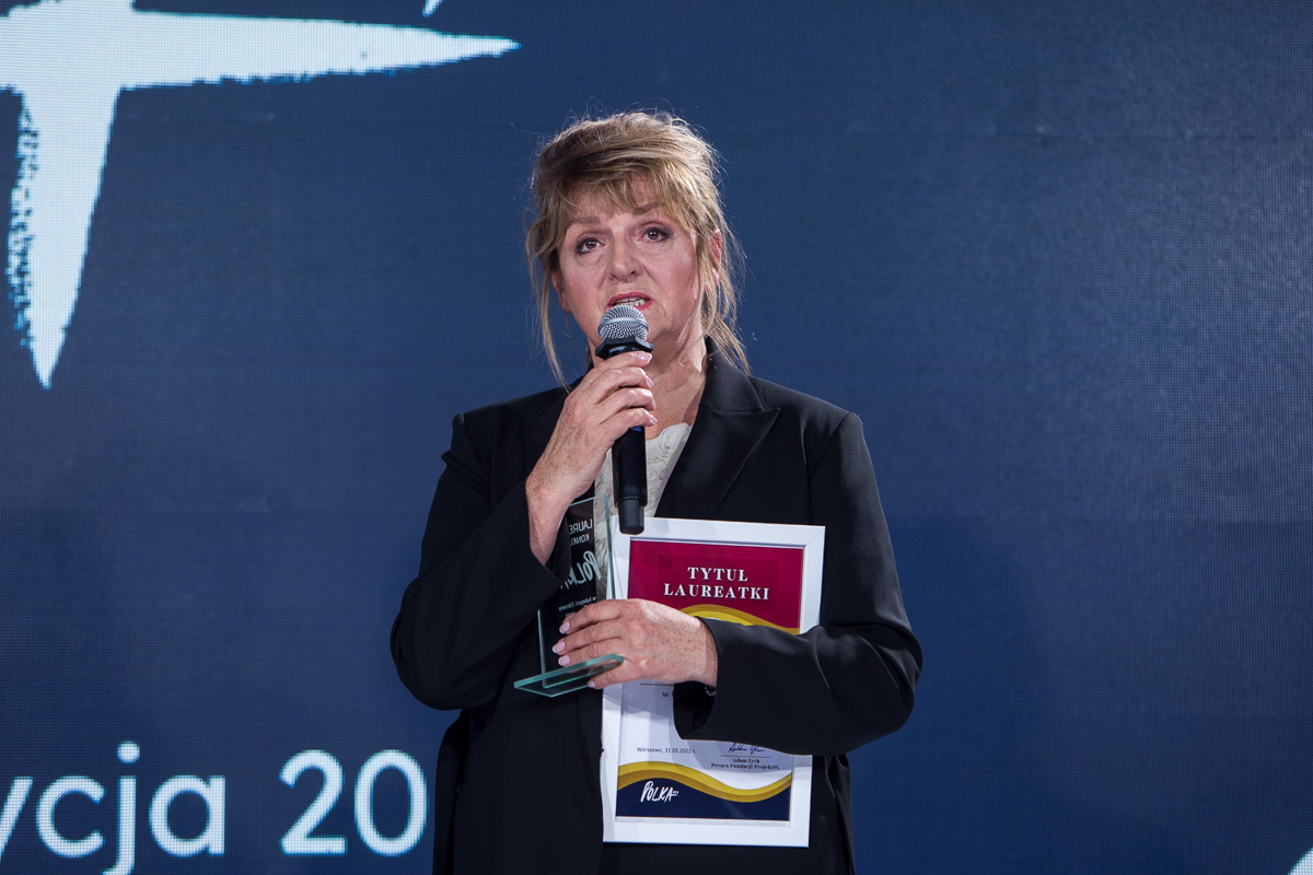 Bożena Łapińska, dyrektor Specjalistycznego Psychiatrycznego Samodzielnego Publicznego Zakładu Opieki Zdrowotnej w Suwałkach - laureatka nagrody "Polka XXI wieku" w kategorii "Zdrowie" // fot. materiały Fundacja Projekt PL