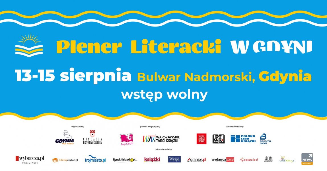 Grafika promująca Plener Czytelniczy w Gdyni // materiały prasowe