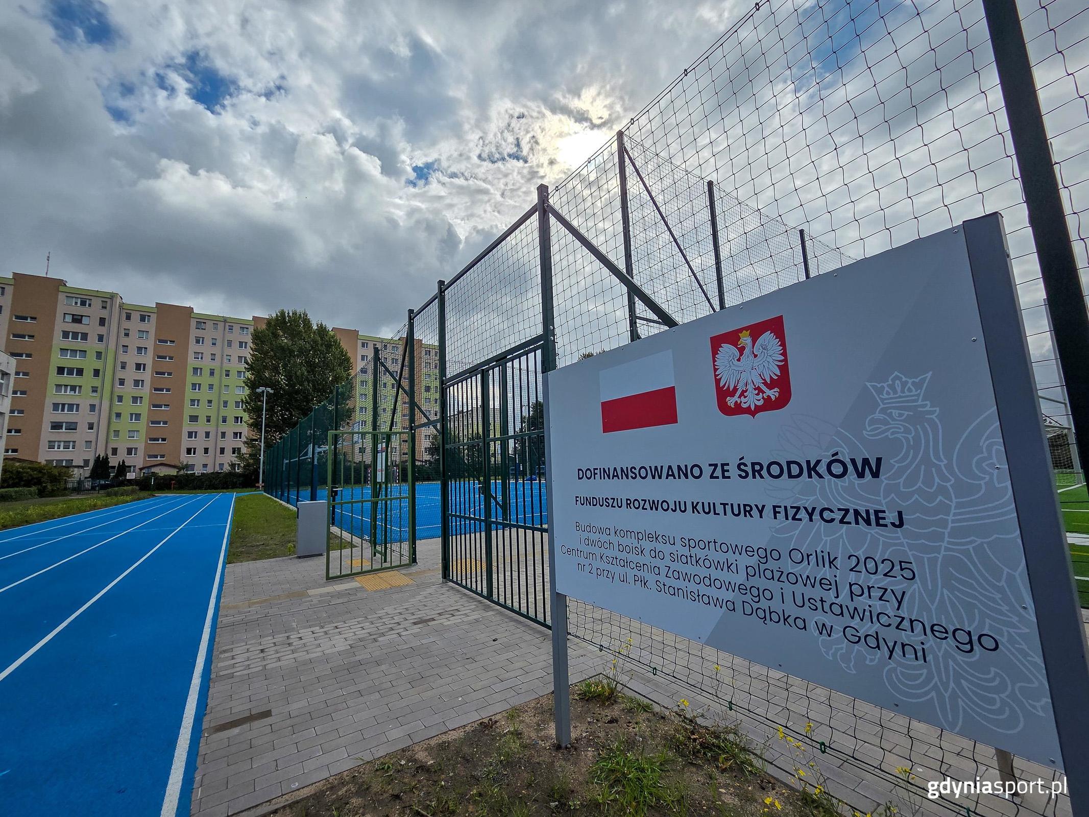 Obiket dofinansowano ze środk&oacute;w Funduszu Rozwoju Kultury Fizycznej