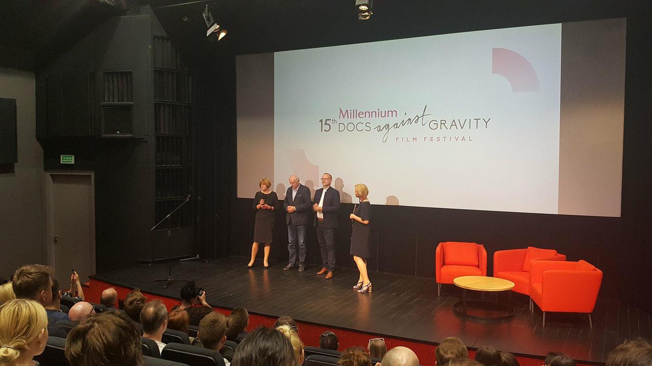 Gdyńską edycję Millennium Docs Against Gravity otworzył Michał Guć, wiceprezydent Gdyni ds. innowacji. fot. Małgorzata Omachel-Kwidzińska
