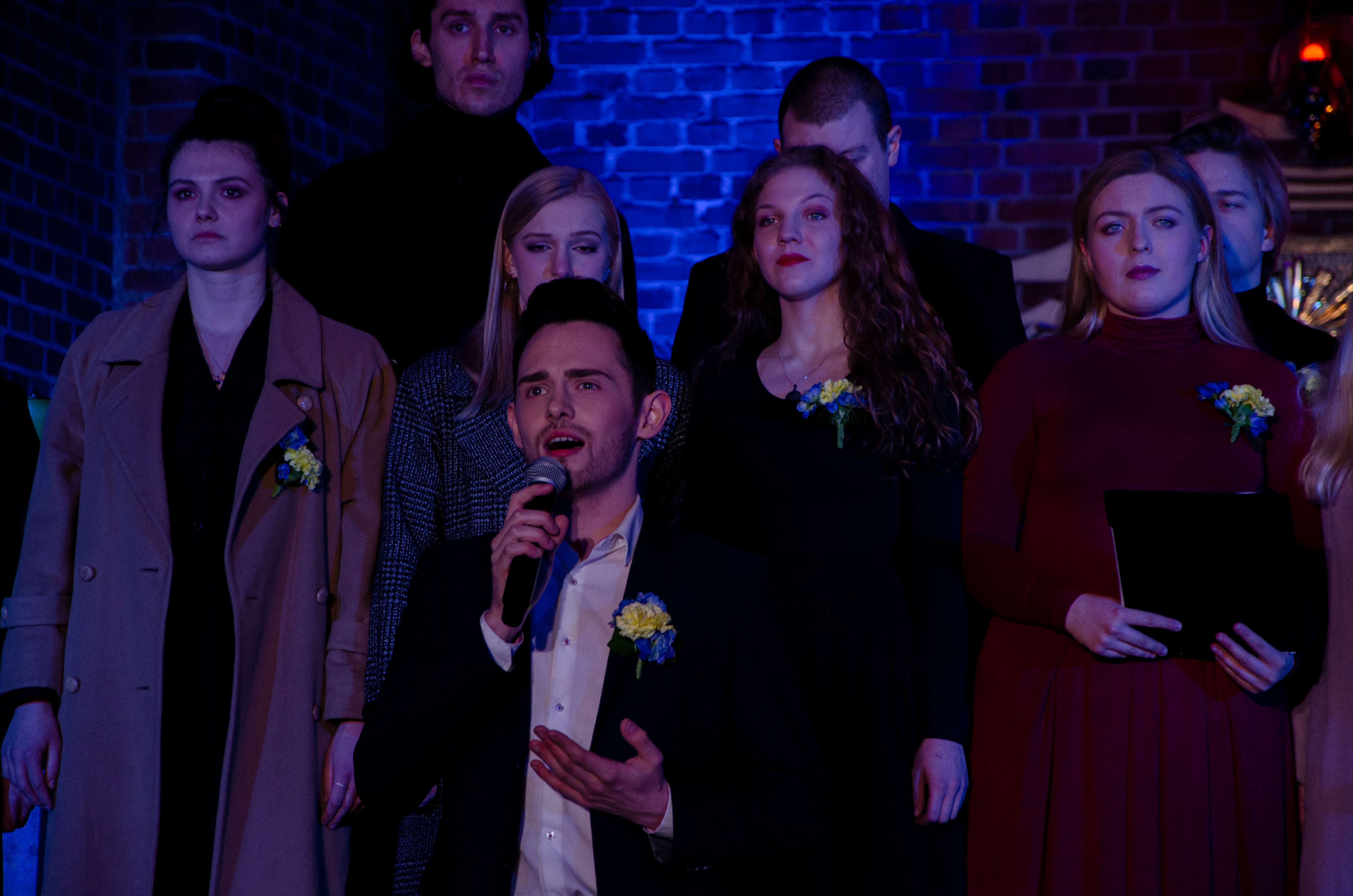 Studenci Studium Wokalno-Aktorskiego podczas koncertu u franciszkan&oacute;w // fot. Mikołaj Pancerz