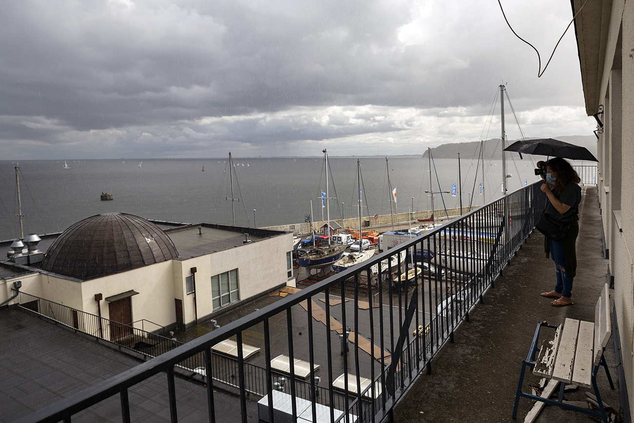 Foto-spacer "Architektura na styku morza". Fot. Przemysław Kozłowski