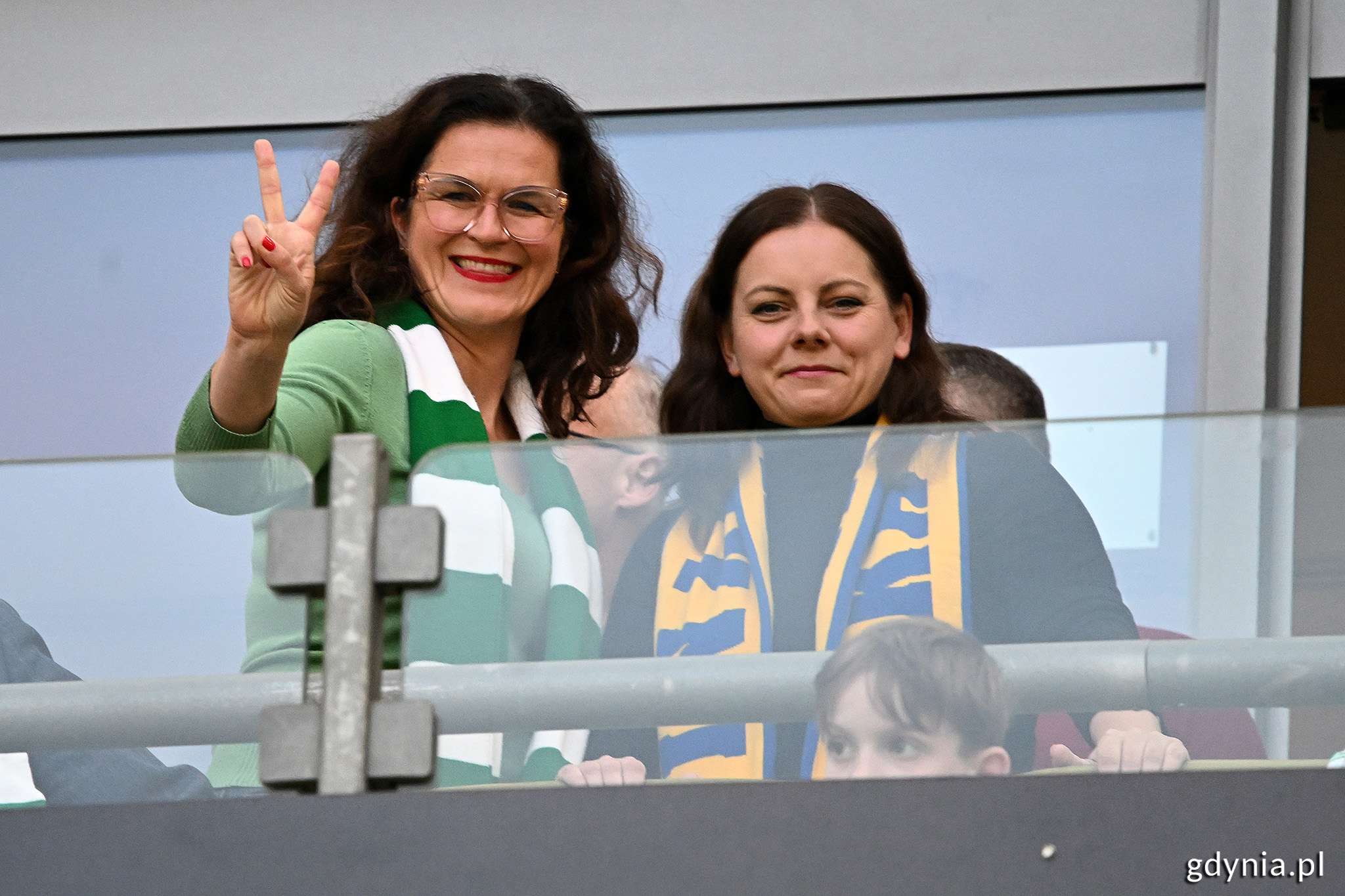 Panie Prezydent podczas meczu