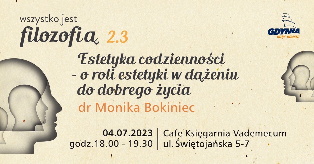 Estetyka codzienności &ndash; spotkanie z dr Moniką Bokiniec
