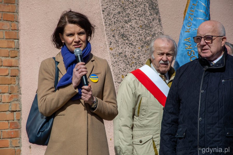  Okolicznościowe przem&oacute;wienie podczas niedzielnych uroczystości wygłosiła wiceprezydent ds. gospodarki Katarzyna Gruszecka-Spychała // fot. Paweł Kukla