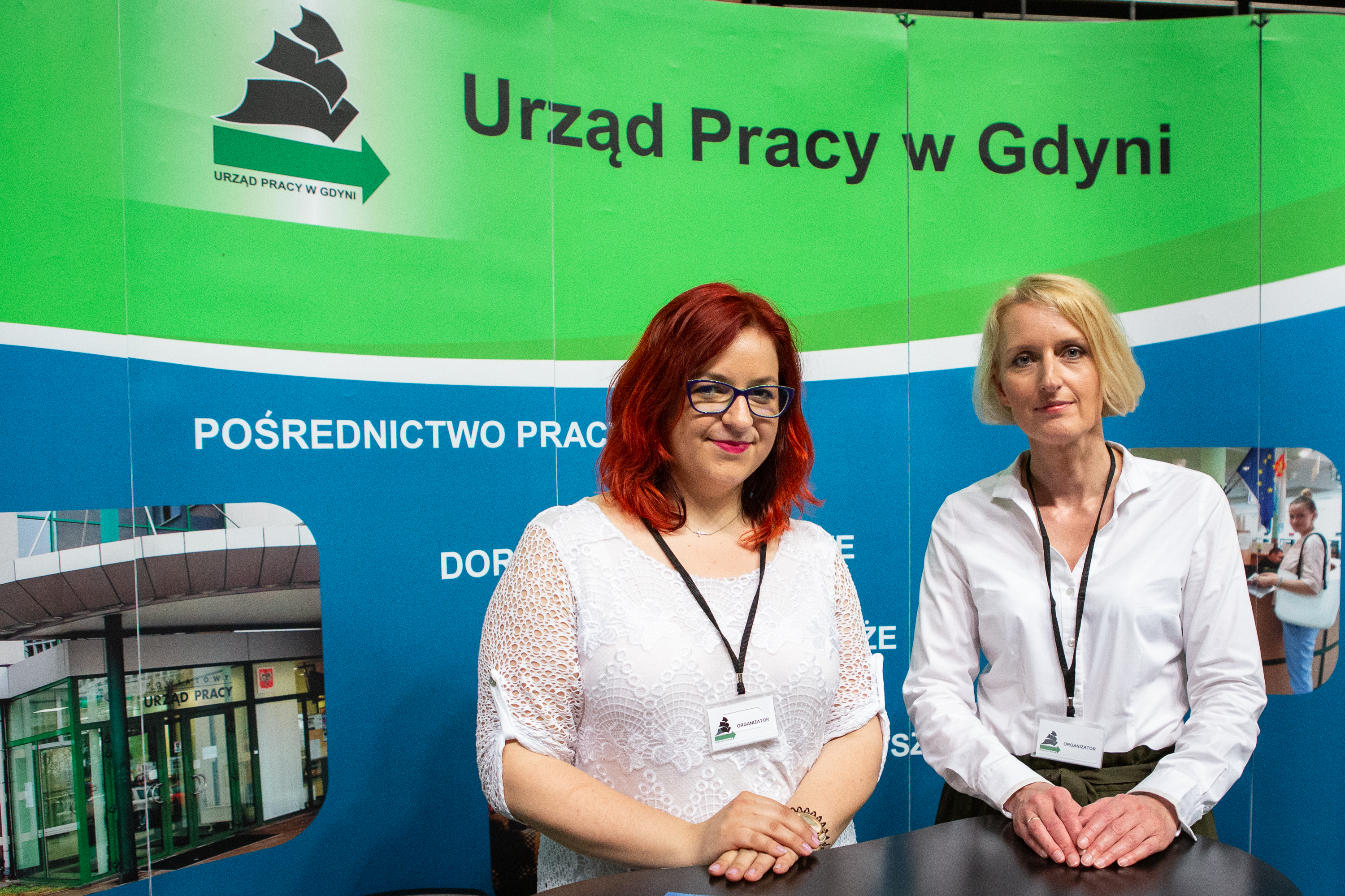 Agnieszka Ruskowiak (z lewej) i Jolanta Klauze z Powiatowego Urzędu Pracy w Gdyni