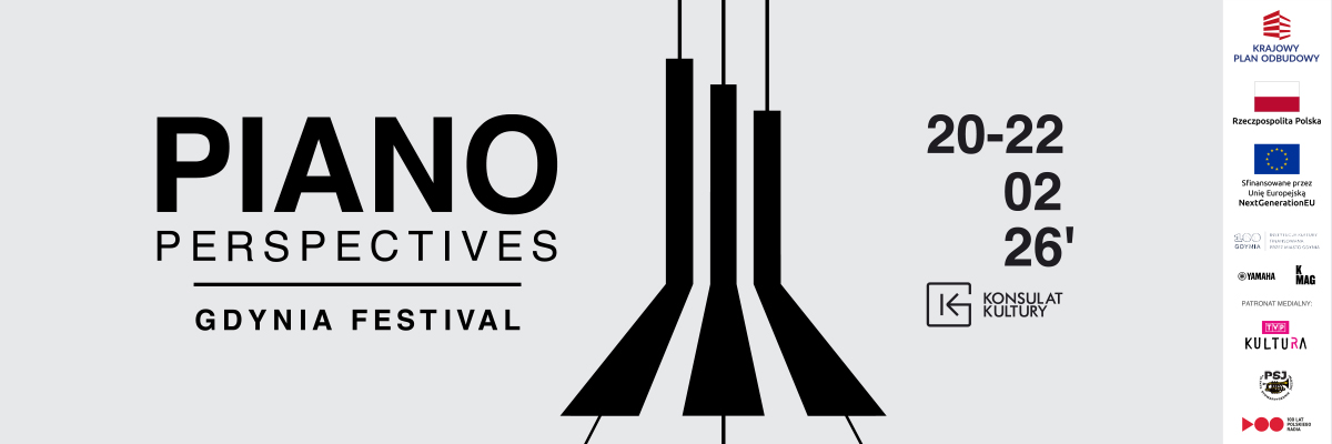 Grafika promująca festiwal Piano Perspectives Gdynia Festival