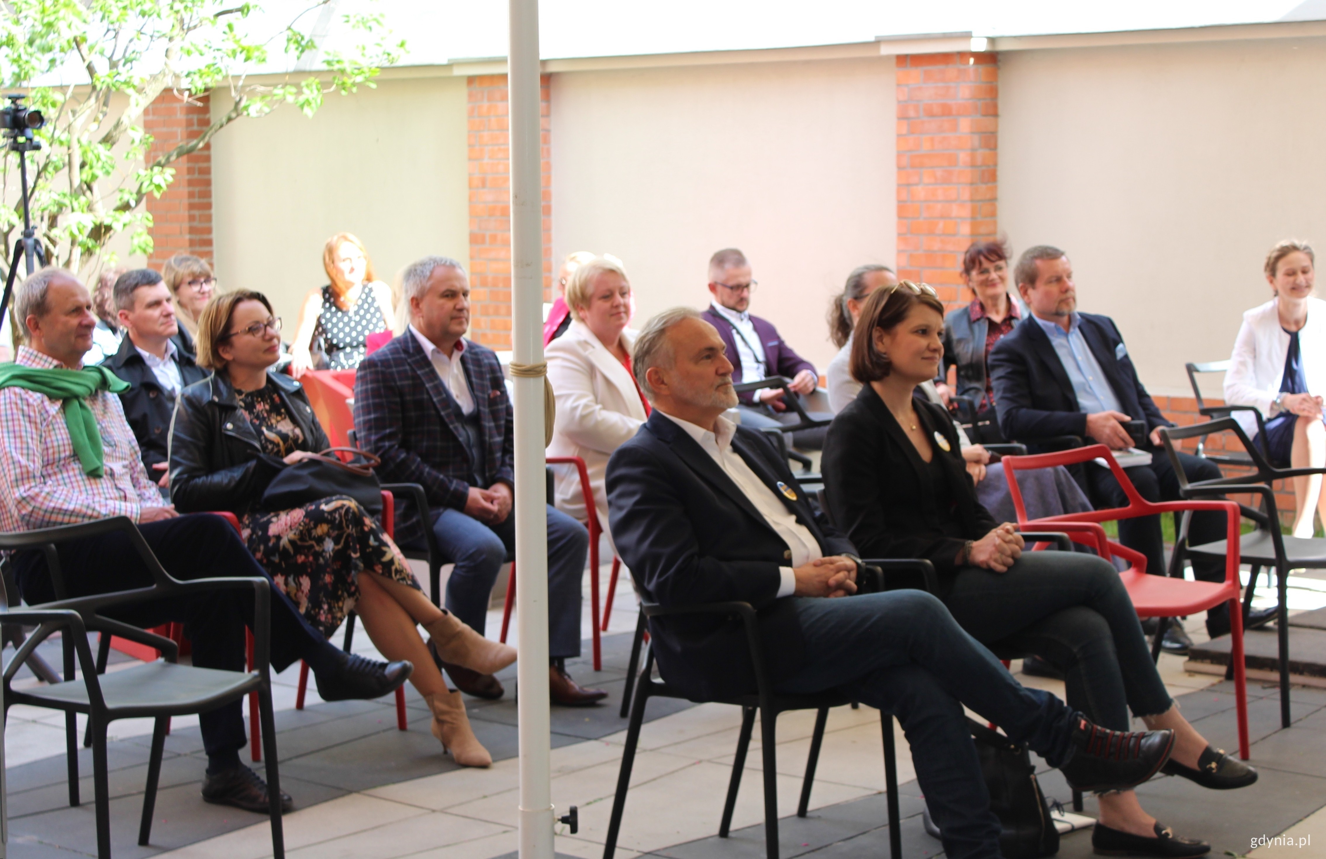 Spotkanie z Urszulą Kingą Panufnik w Konsulacie Kultury. Na zdj. prezydent Wojciech Szczurek i wiceprezydent Katarzyna Gruszecka-Spychała // fot. Magda Śliżewska