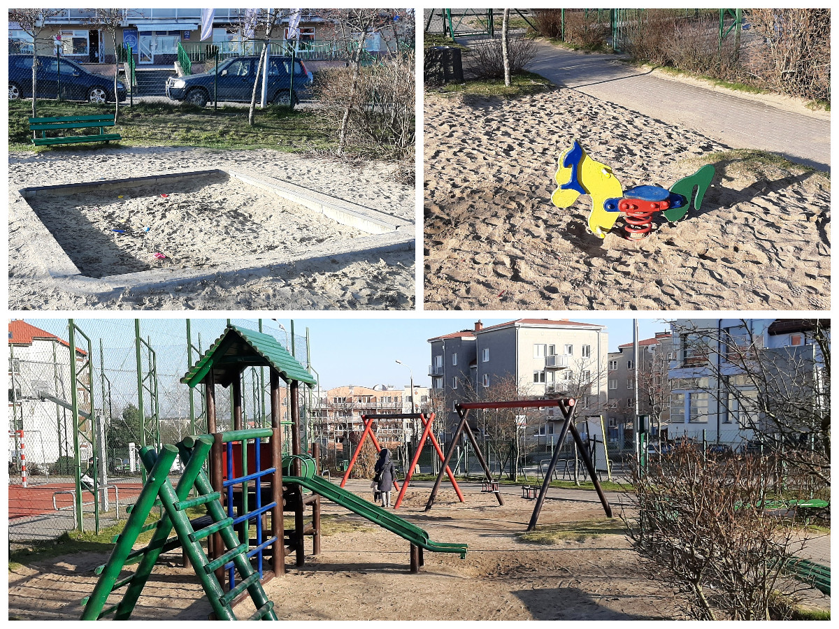 Tak obecnie wyglada przestrzeń placu zabaw przy ulicy Gryfa Pomorskiego// fot. Piotr Szpajer