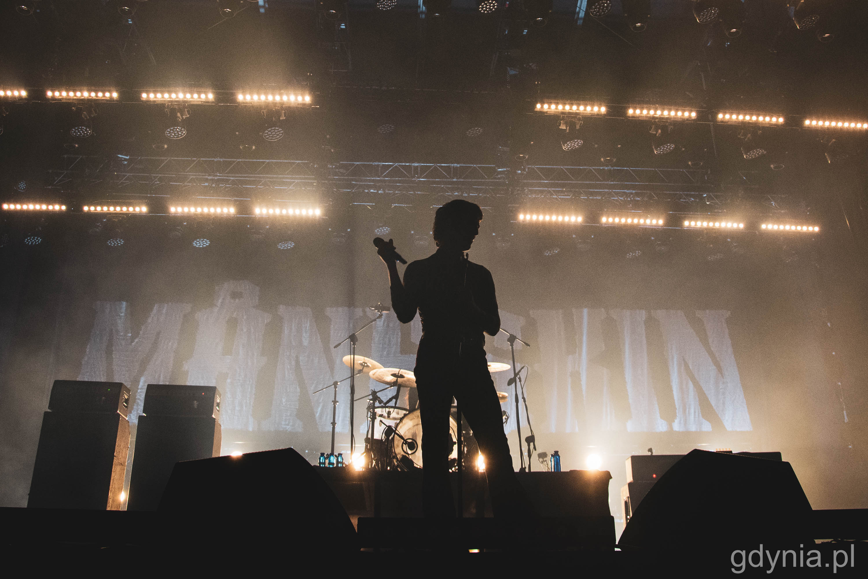 M&aring;neskin na scenie Open'er Parku, fot. Paweł Kukla
