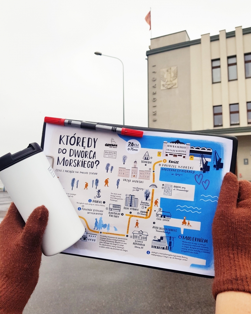 Kt&oacute;rędy do dworca? Mapa na rodzinne spacery od MMG i MEG. Mat. prasowe.