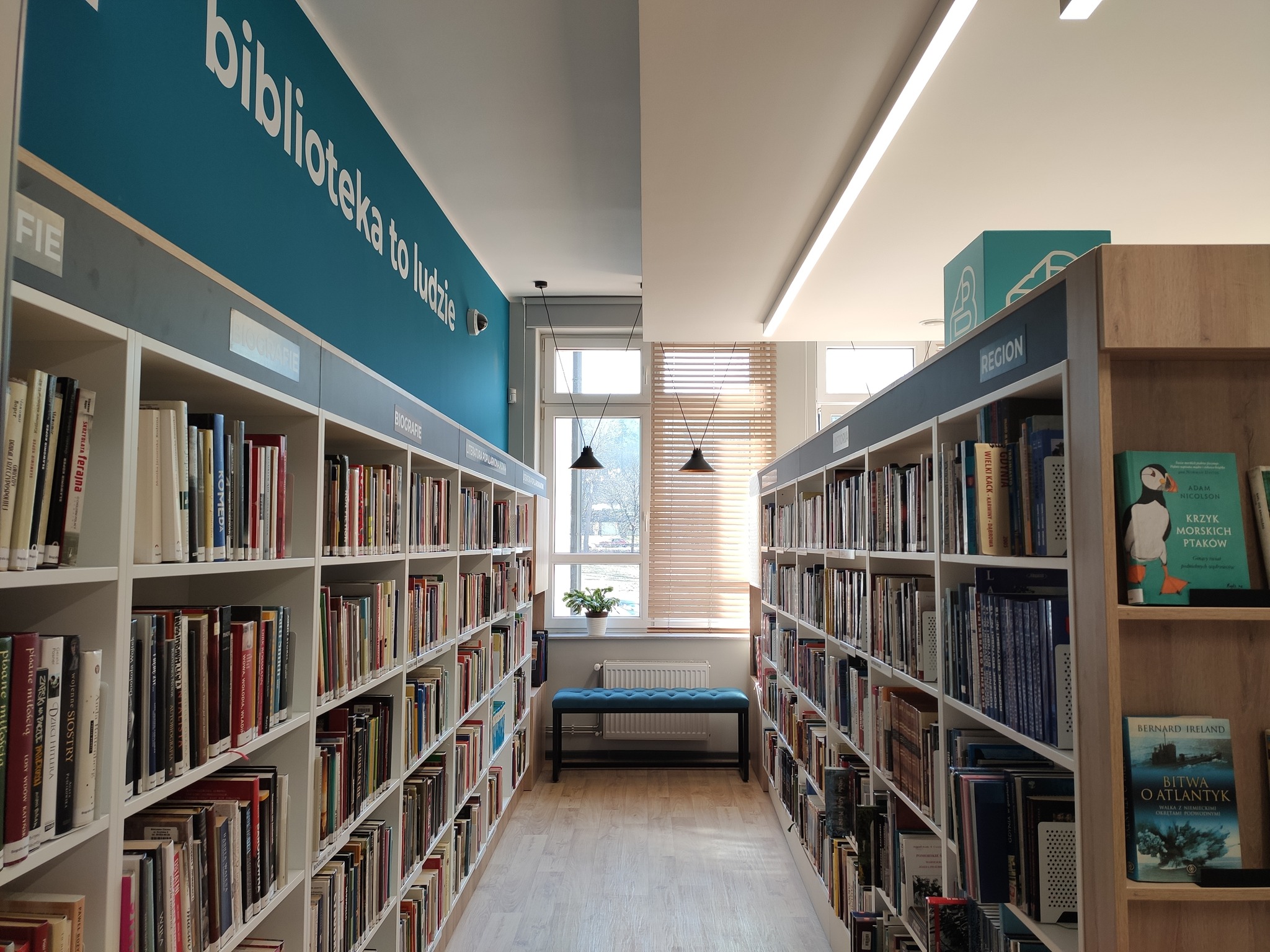 Biblioteka Gdynia, wnętrze sali // fot. Biblioteka Gdynia