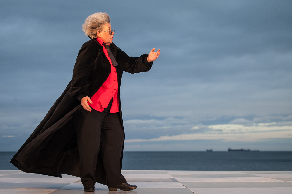 Małgorzata Talarczyk, aktorka Teatru Miejskiego w Gdyni na Scenie Letniej // materiały Teatru Miejskiego w Gdyni