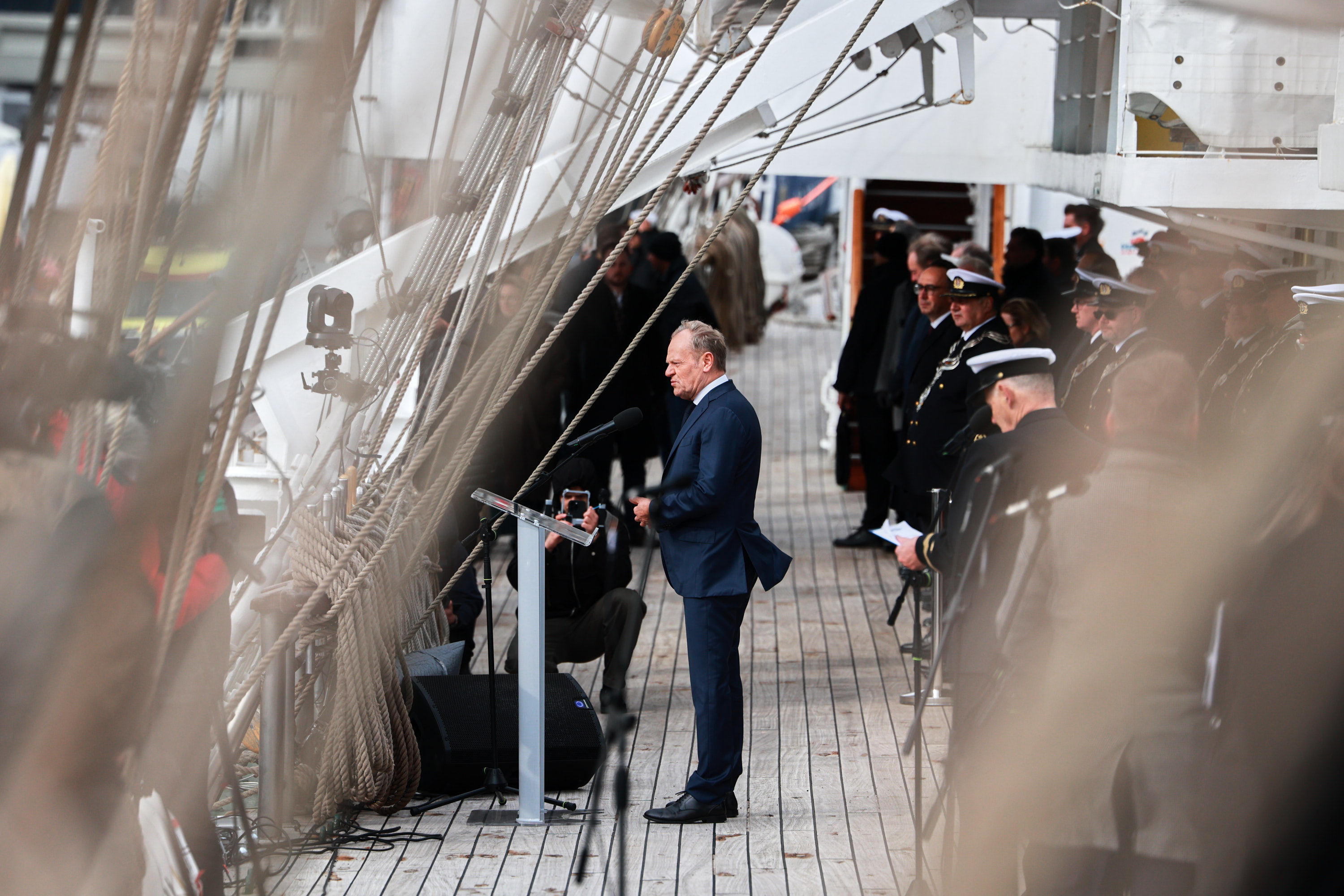 Uroczystość odbyła się z udziałem premiera RP Donalda Tuska (fot. Uniwersytet Morski)