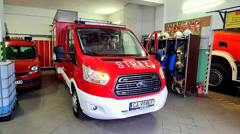 nowy w&oacute;z OSP wiczlino. fot. Zygmunt Gołab