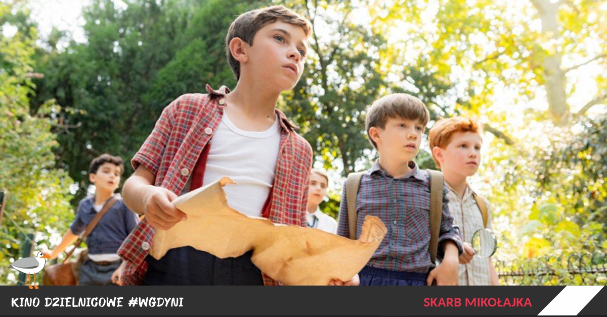 Kino dzielnicowe #wGdyni, plakat filmu "Skarb Mikołajka"