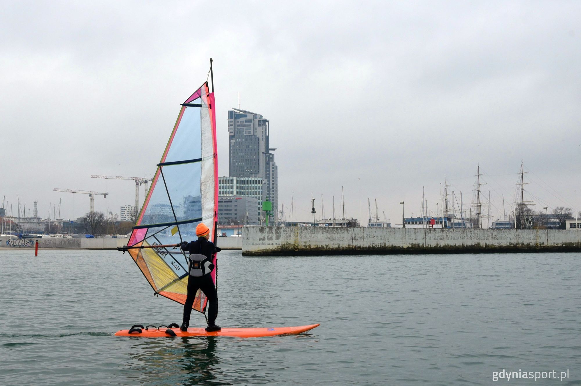 Piotr Dudek na wodzie