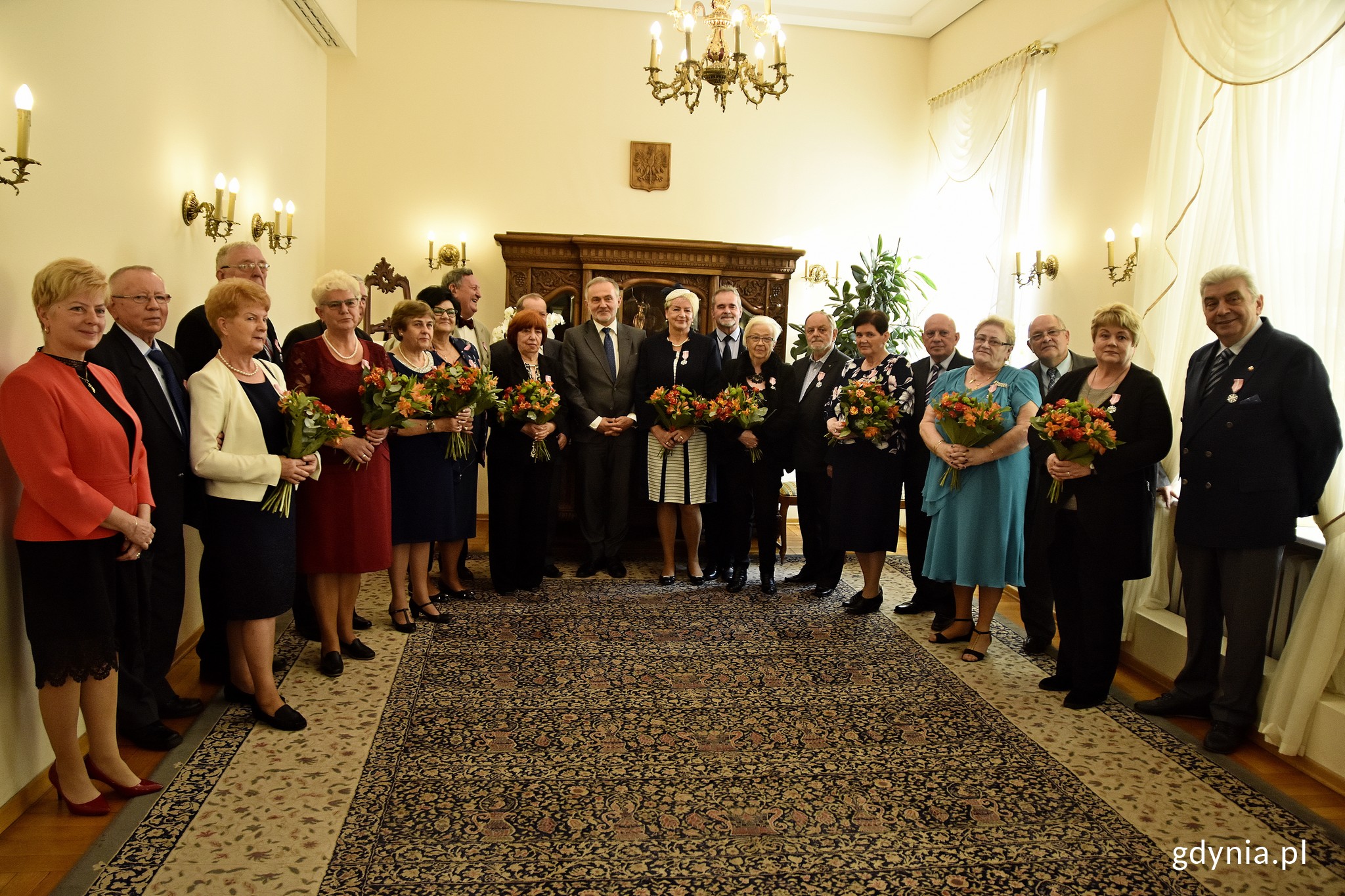 Medale wręczył prezydent Gdyni Wojciech Szczurek // fot. Paweł Kukla