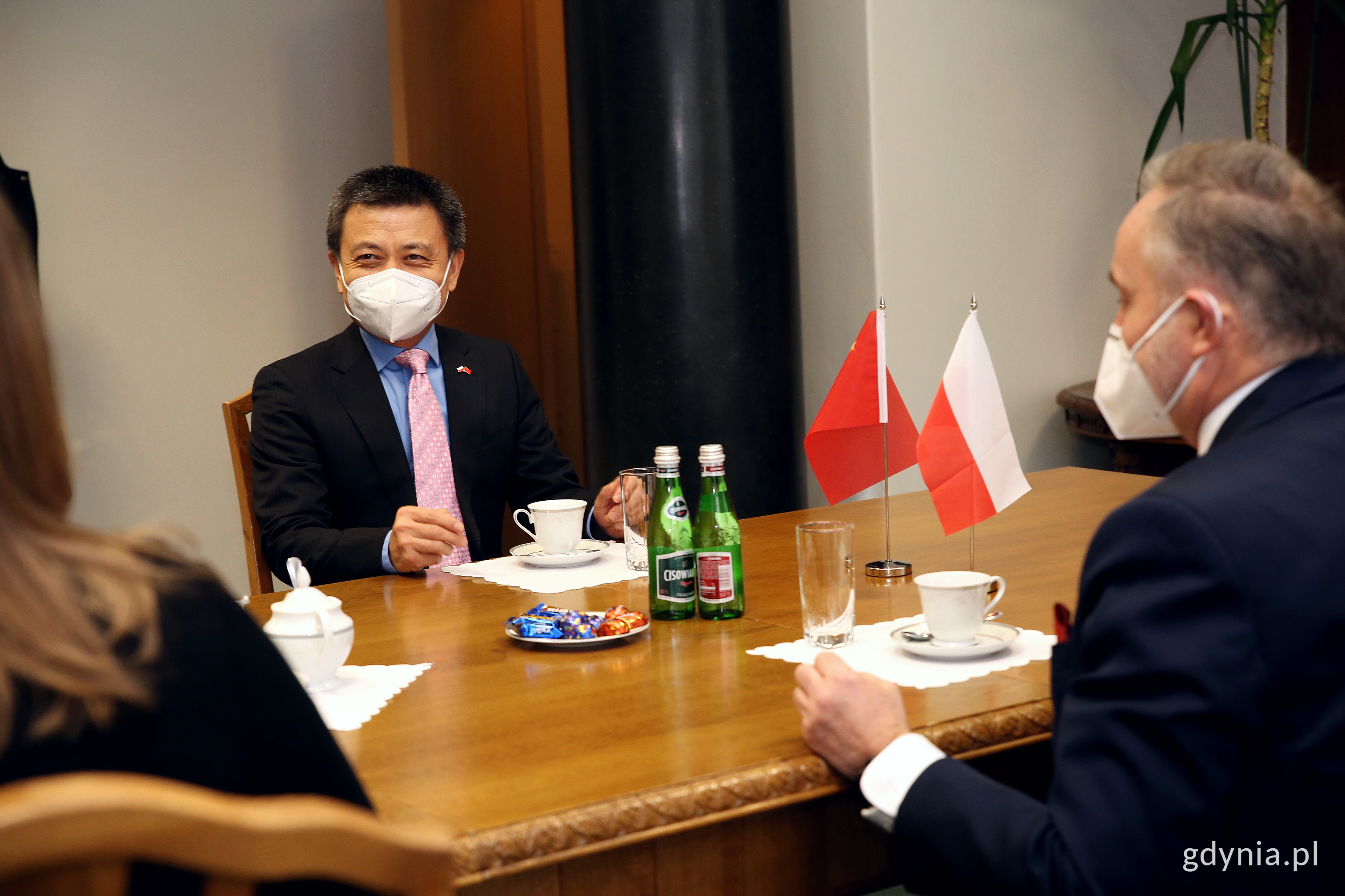 Prezydent Gdyni Wojciech Szczurek w środę 17 lutego gościł Konsula Generalnego Chińskiej Republiki Ludowej - Fan Xiaodonga // fot. Przemysław Kozłowski