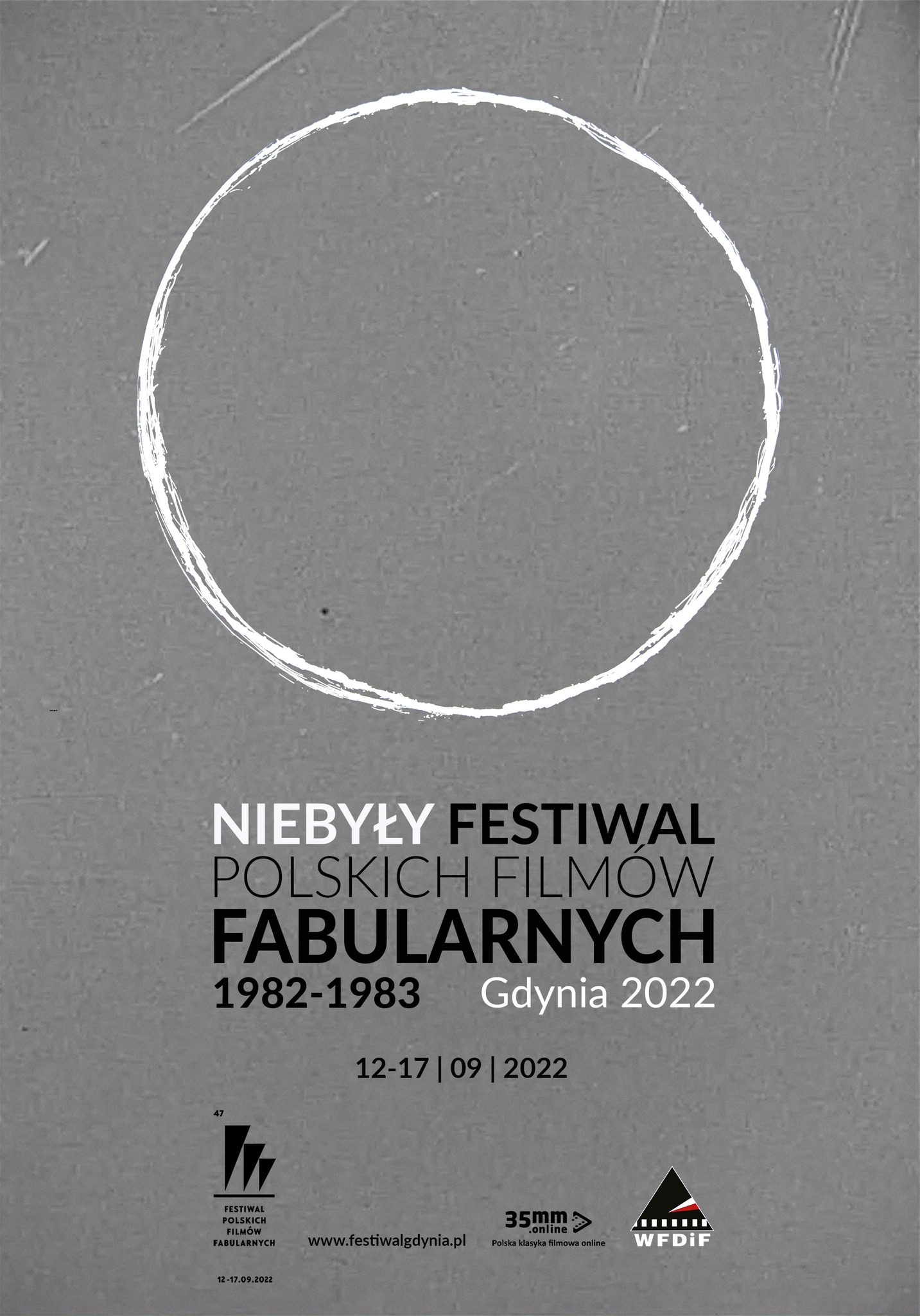 Plakat &bdquo;Niebyły Festiwal Polskich Film&oacute;w Fabularnych&rdquo; // mat. prasowe