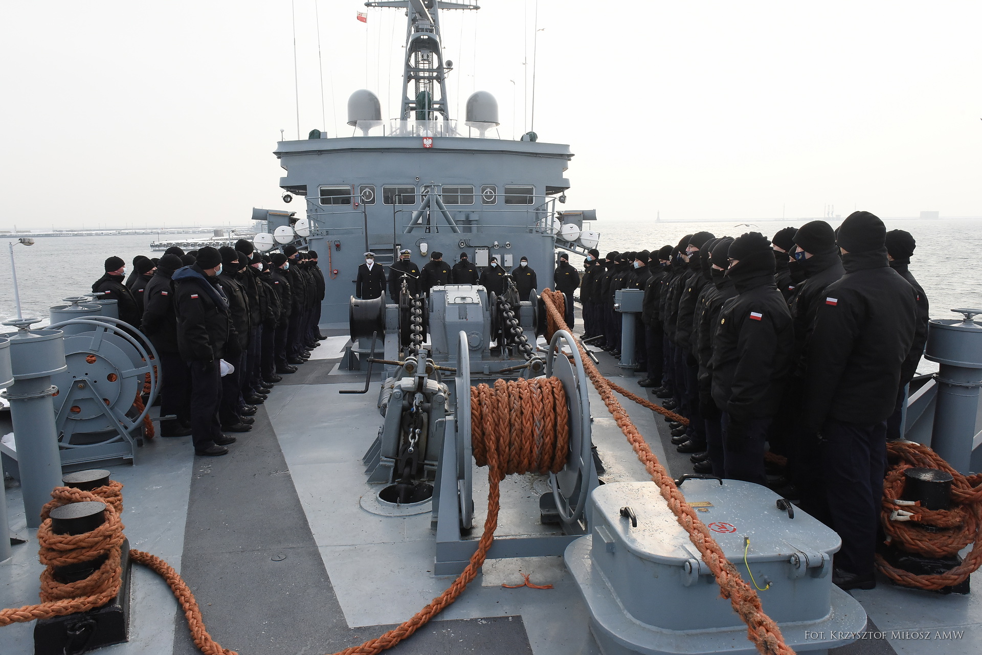 ORP "Wodnik" po powrocie do Portu Wojennego w Gdyni, fot. kpt. mar. Jakub Piechota / 3.FO 