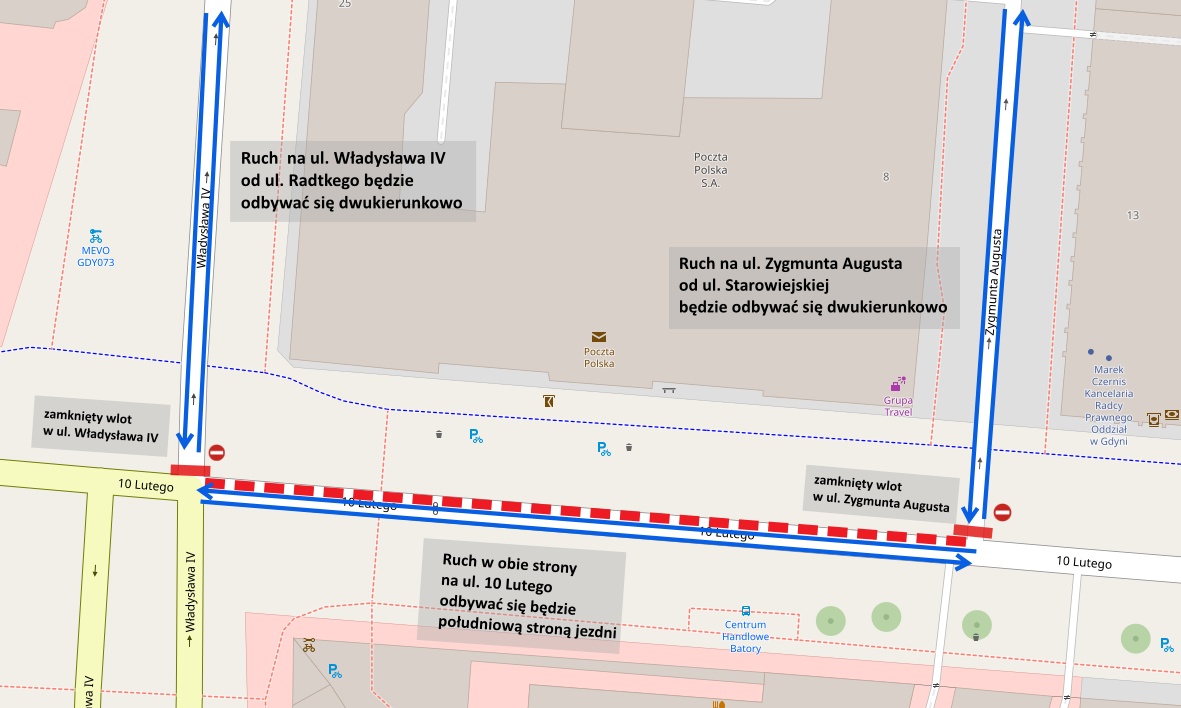 schemat zmian w organizacji ruchu