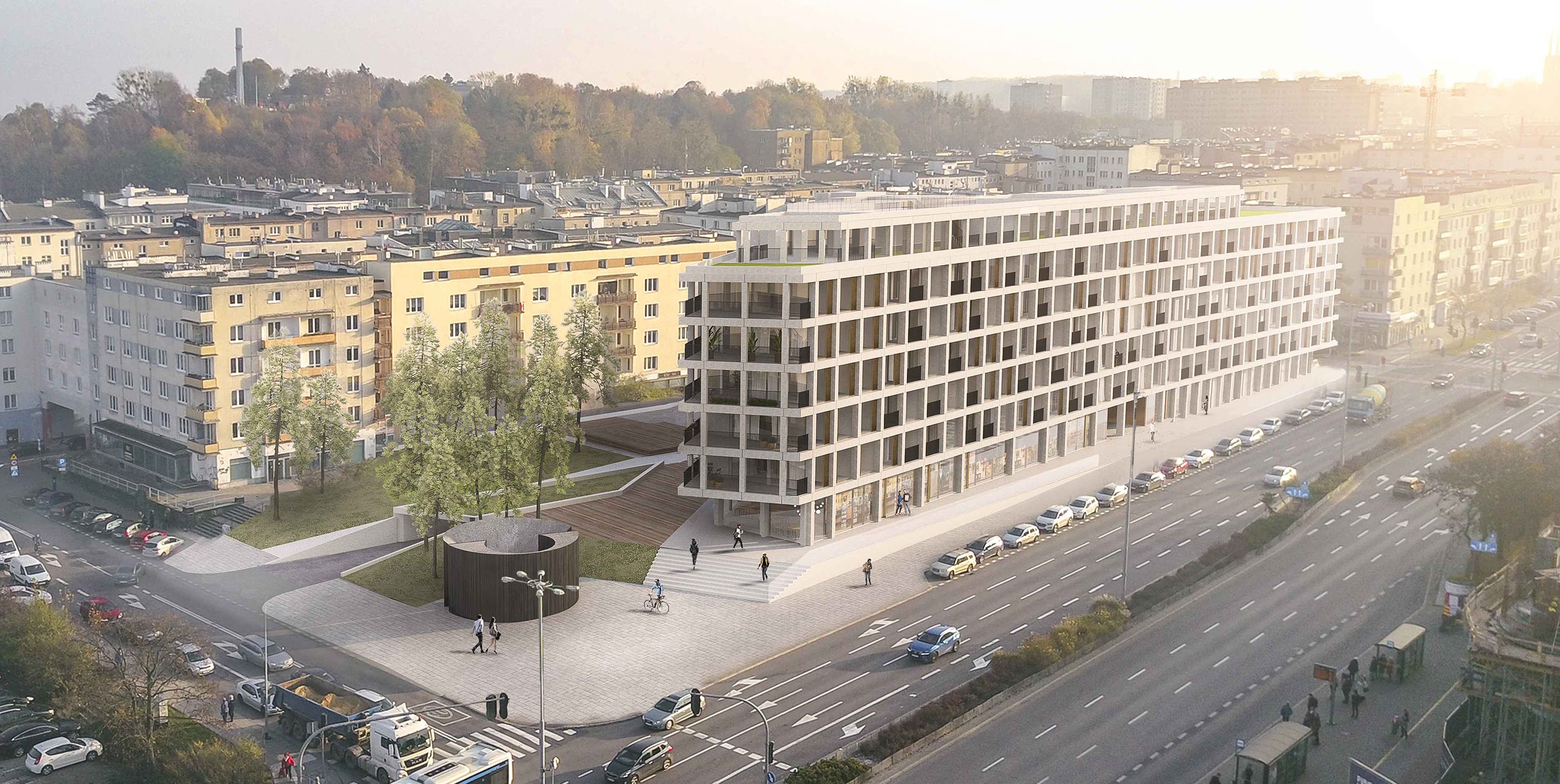 Koncepcja konkursowa Maćk&oacute;w Pracownia Projektowa