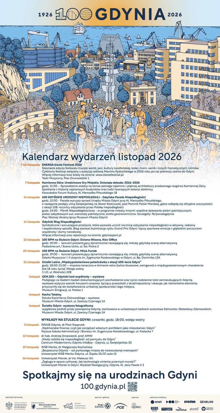 Kalendarz imprez w Gdyni listopad 2026
